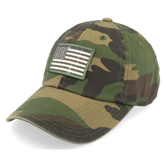 American Needle - Camo unconstructed Czapka Z Daszkiem - USA Ballpark Patch Camoflage Dad Cap @ Hatstore