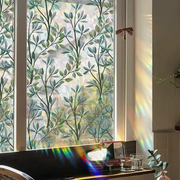 Grön - 45x200cm Anti-Peep Ikkunakalvo Pimennyskalvo Ikkunakalvo Sähköstaattinen Ikkunakalvo Pimennyskalvo Lasikoriste Ikkunakalvo