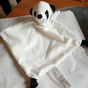 Vit snuttefilt med Panda.