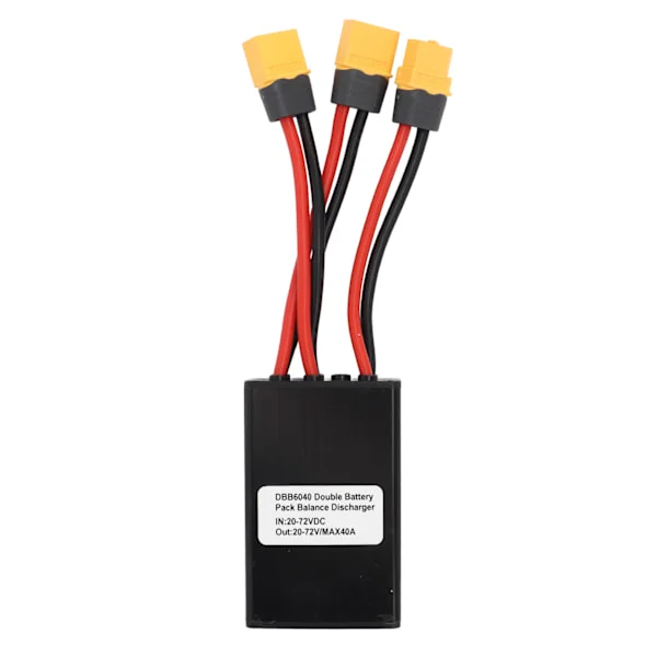 Elcykel Dubbel Batteri Urladdningsomvandlare Dubbel Batteri Parallell Modul Adapter 20V‐72V 40A