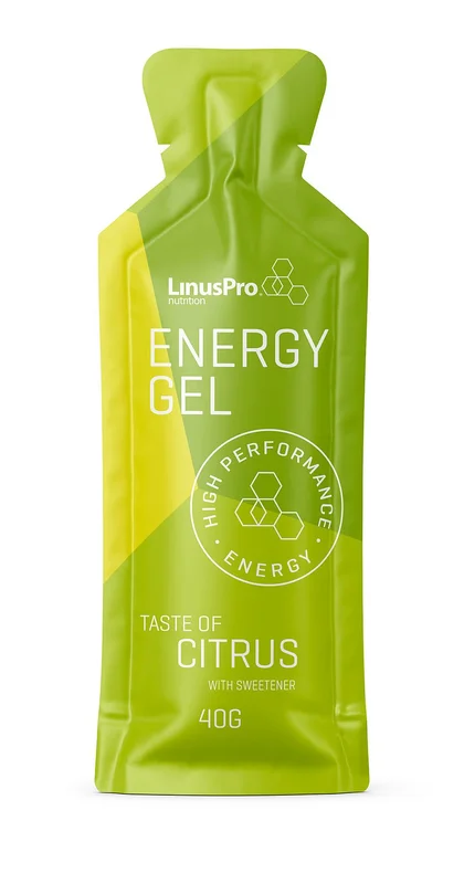 Spar 20% • Køb 2, LinusPro Nutrition Energy Gel Lemon 40 g, Sport & Velvære, Protein & Energi, Energigel