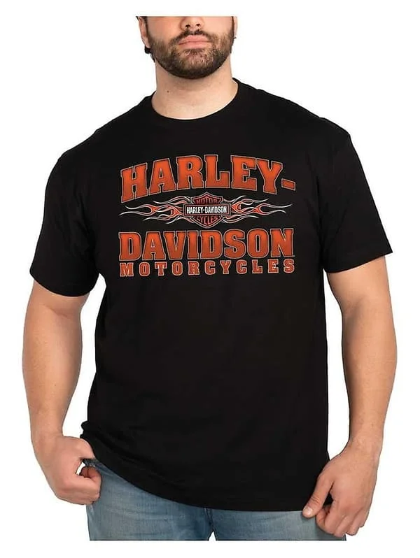 Scorch New Crew-Neck lyhythihainen puuvillainen T-paita Harley Davidson-ooo48CJY