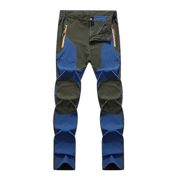 Windproof, Waterproof, and Breathable Quick-Drying Hiking Pants for Men GreenBlue