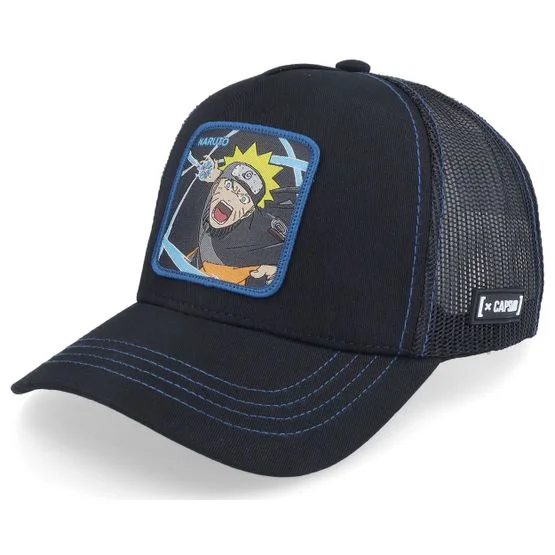 Capslab - Noir trucker Casquette - Naruto Black Trucker @ Hatstore