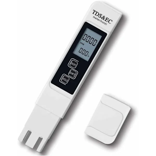 3-i-1 TDS-testare pH-testare Vattenkvalitetstest för pool Konduktivitetsmätare med LCD-display Hög noggrannhet och automatisk kalibreringsfunktion