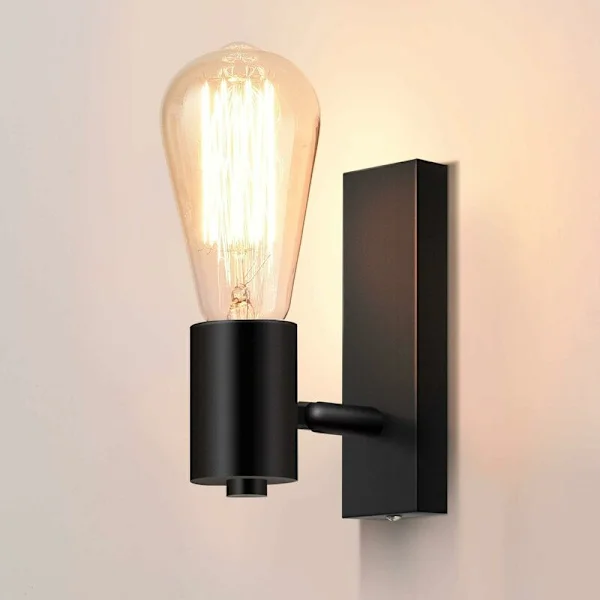 Industriell vegglampe innendørs vegglampe retro design justerbar metall vegglampe vintage veggbelysning for restaurant kjøkken korridor kafé barn