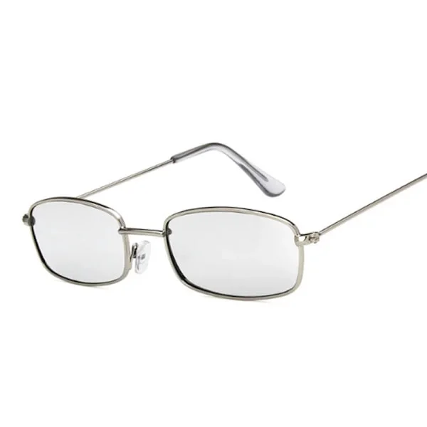 Fyrkantiga solglasögon i metall, dam, retro, märke, resa, små rektangulära solglasögon, herr, svart, gul, röd spegel, vintage Oculos De Sol