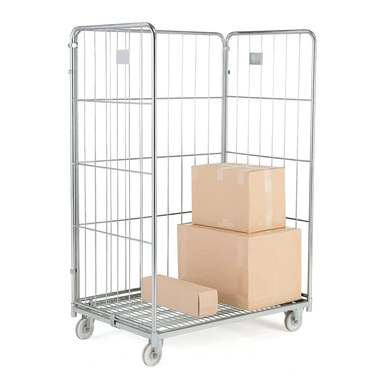3 sided roll cage MANOR, 400 kg load, 1200x800x1800 mm