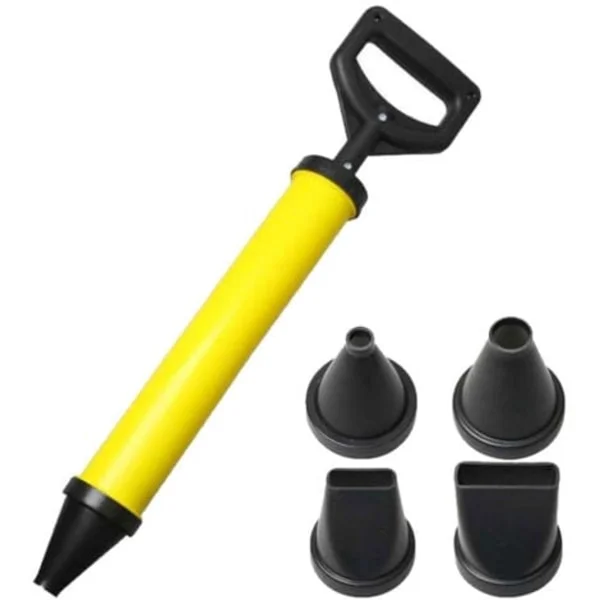 Cementpistol, Murbrukspistolset, Sprutpistol för murbruk Kalk Sprutpistolapplikator, Murbruksspruta + 4