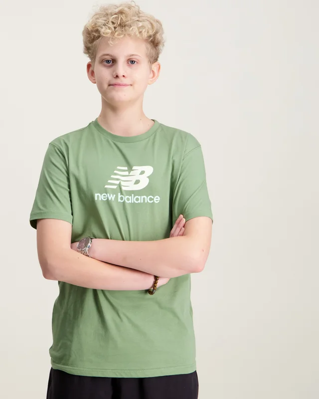 New Balance New Balance Jersey Logo Tee Grøn T-shirts Dreng - Kids Brand Store
