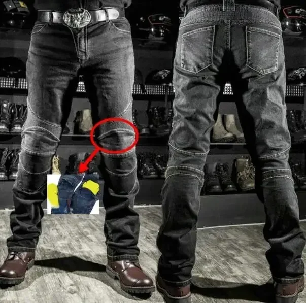 AliExpress - Komine-Jeans de moto pour hommes, jeans de moto pour hommes, équipement de protection, protège-genoux, YJF
