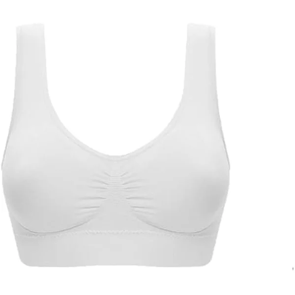 Sømløs sports-BH for kvinner, komfortabel, uten spiler, trenings-yoga-BH, sove-BH for jenter, ultratynn full cup crop topper shapewear stretch-BH