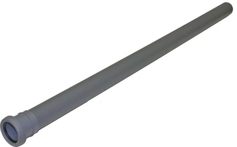 Pipelife 070031 Avloppsrör med 1 muff 50 x 250 mm, Inomhusavlopp
