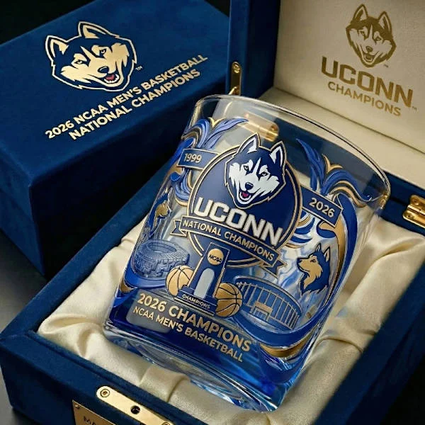 2026 Whiskey Glass Commemorative Drinking Cup Luxury Cocktail Glass Bar Party Gift Home Decor*Husky Wine Glass*