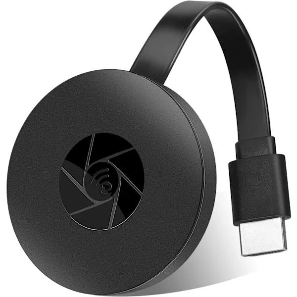 Trådløs HDMI Dongle, HDMI-adapter til hjemmebiograf, TV Digital HDMI Media Streamer Video til Google Chromecast 2, TV og projektor, Sort