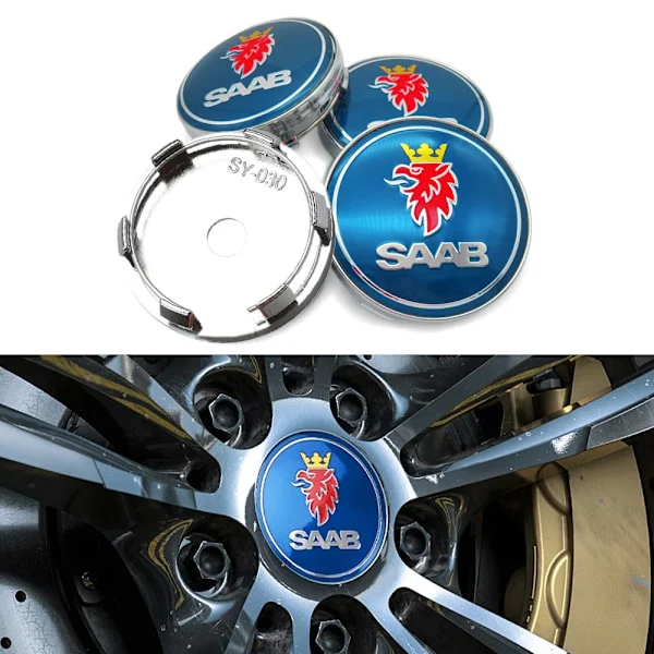 SAAB Centrumkåpor / Hjulnav Bil Emblem - 4-Pack