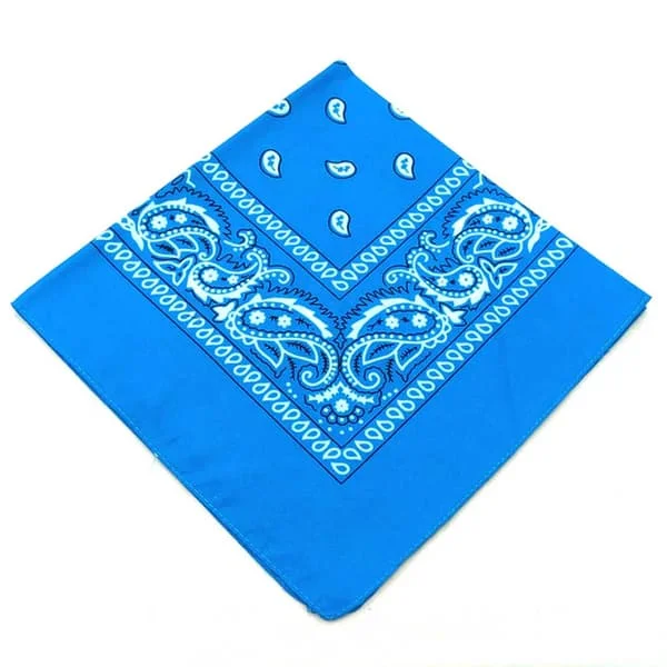 Bandana huivi huivi nuuska kangas paisley kuvio sininen