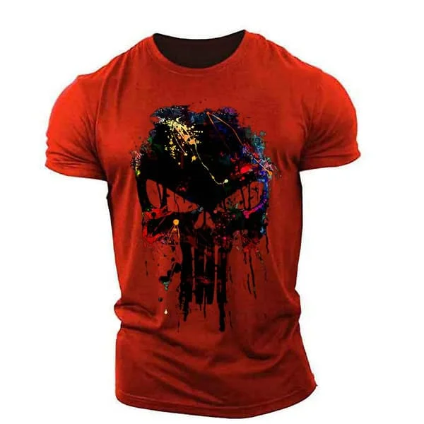 Vintage T-shirts för män 3d Vinking printed Street Retro Sparta Kortärmade Hip Hop-tröjor Oversized t-shirt Man Lösa kläder Z