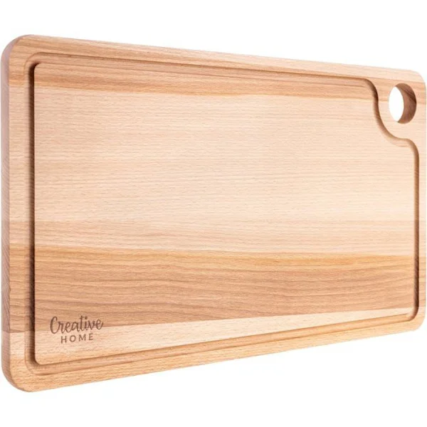 Skärbräda | Trä skärbräda | Träskiva | Aperitifbräda i trä | 42x24,5x1,5cm | Naturligt bokträ