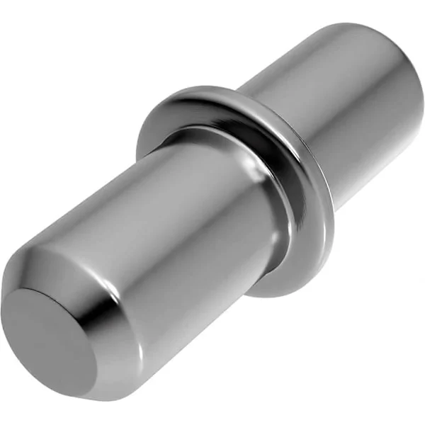 Hyllbärare 5 mm 100 enheter med ring för borrning - hyllbärare - hyllbärare - bärare - hyllbärare - 5 mm massiva stålbärare, förnicklade
