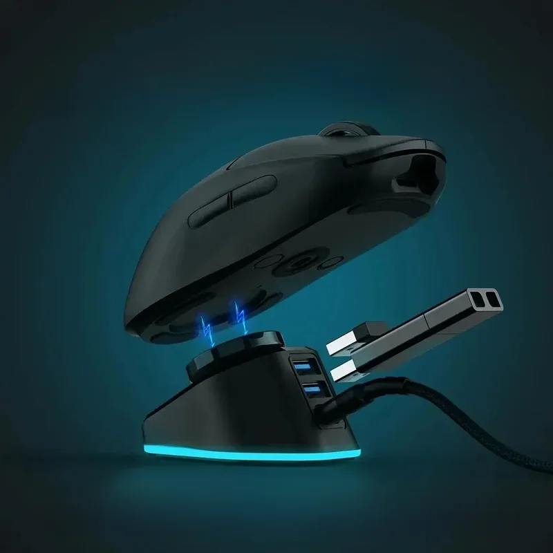 AliExpress - Chargeur sans fil pour souris de jeu Logitech G403 G502 X Plus G703 G903 HERO Lightspeed Station Dock G PRO X Superlight Hero GPW2