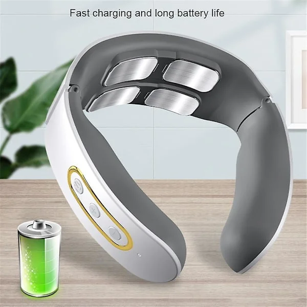 EMS Elektrisk Cervikal Rygsøjlemassager 6 Modeller 9 Gear Nakke Skulder Massage Hvirvel Afslapning Automatisk Opvarmning Fysioterapi Smertelindring 