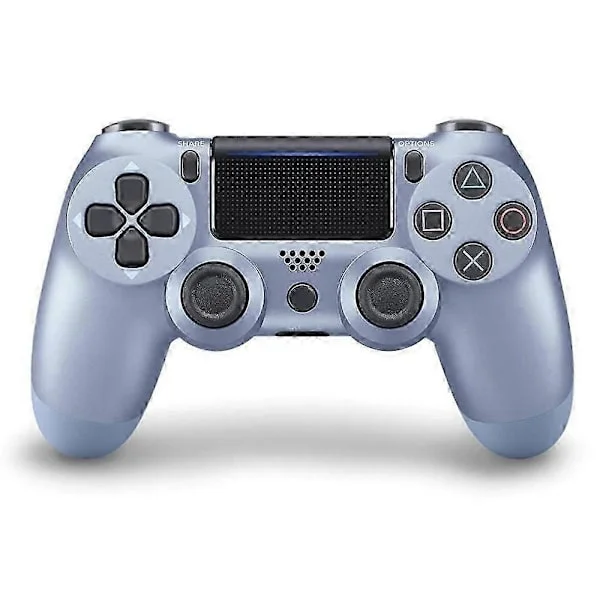 Trådløs PS4-kontroller Bluetooth-gamepad med vibrasjon, ergonomisk design for PS4-konsoll - Lys rød flerfarget babyblå