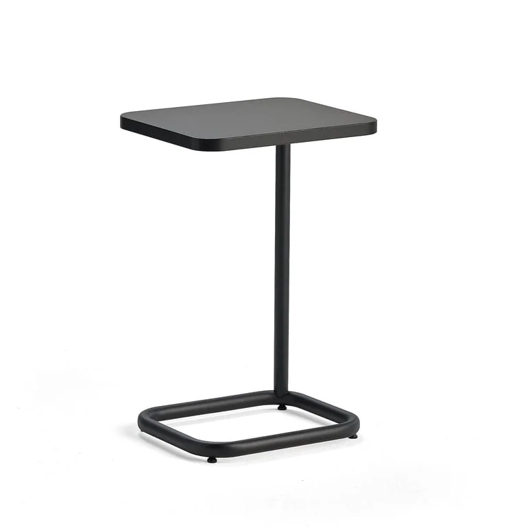 Laptop table STANDBY, 425x350x647 mm, black stand, black table top