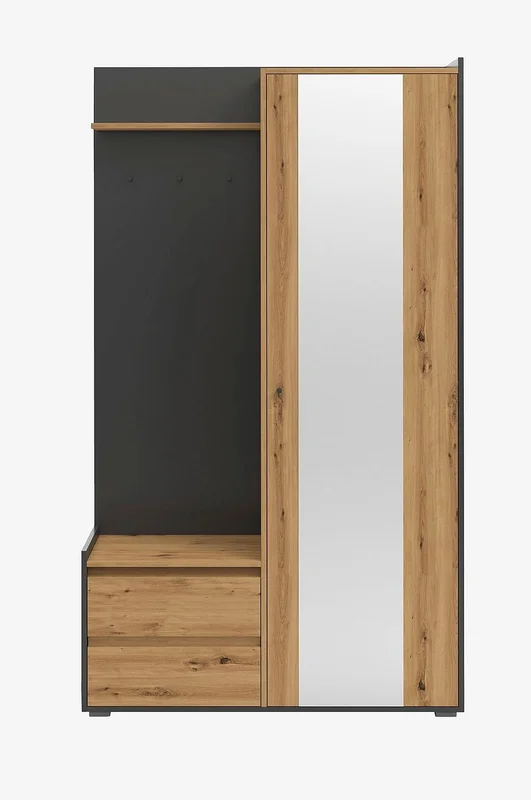 Loft24 - Kosmo Garderobe med 1 dør 2 skuffer - Beige - Garderobeskap & klesskap - Fra Homeroom