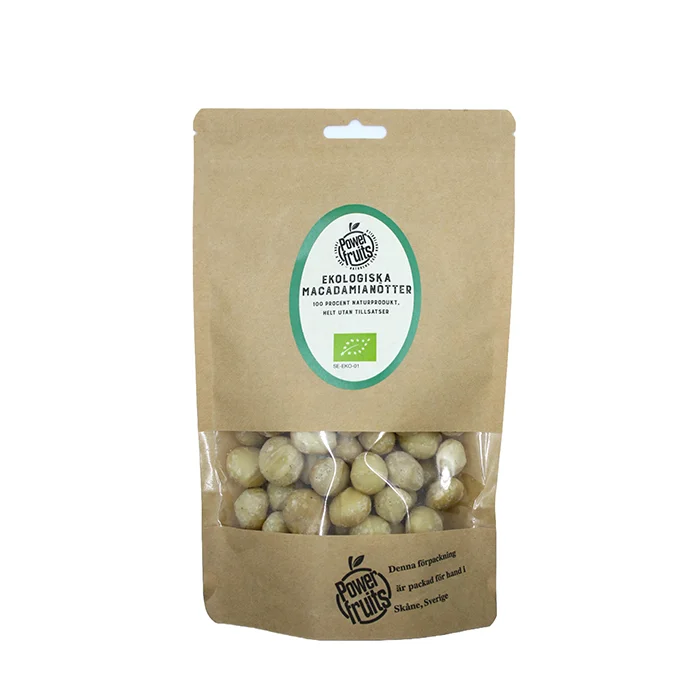 Powerfruits Økologiske Macadamianøtter 500 gram