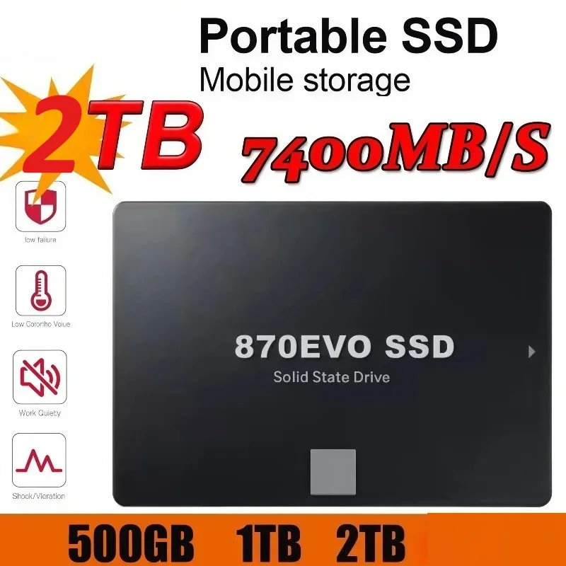 AliExpress - Solid State Disk SSD 870 EVO 1 TB 2 TB 4 TB interne Festplatte SATA3 2,5 Zoll für Laptop, Mikrocomputer, Desktop