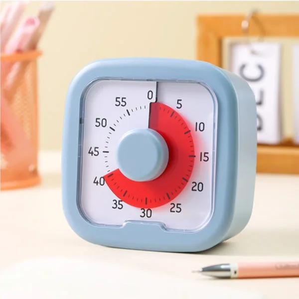 60 min visuel timer - klasseværelsesskole for børn - Lydløs visuel timer