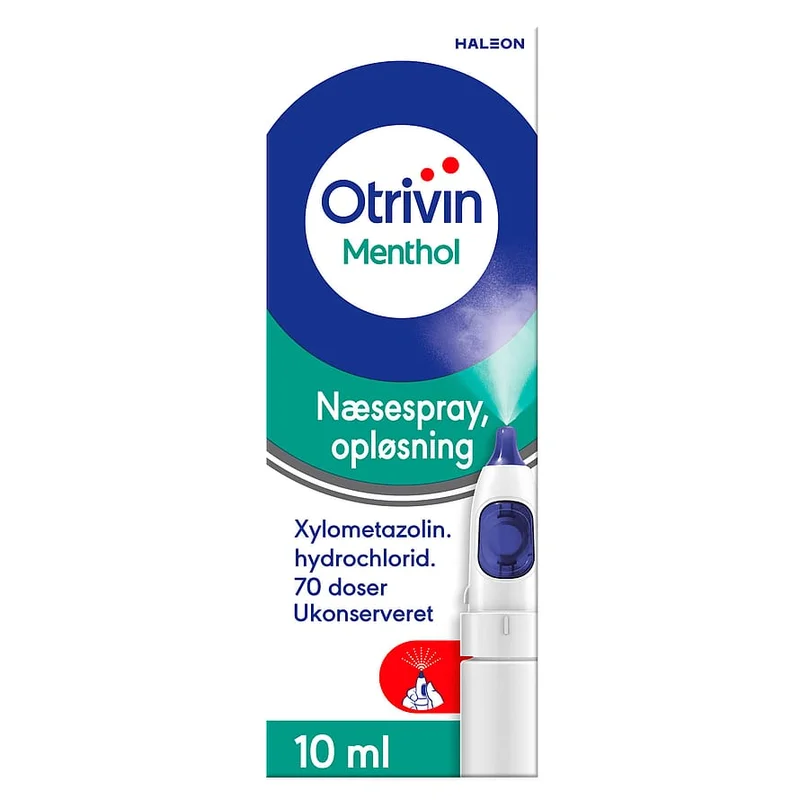 Otrivin Næsespray Menthol 1 mg/ml 10 ml, Medicin & Pleje, Næse, Næsespray