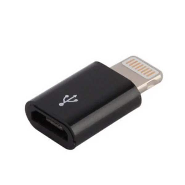 Micro-USB till Lightning Adapter - Svart