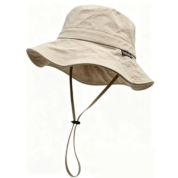 Unisex Waterproof Bucket Hat, Quick Dry Sun Hat with UV Protection, Suitable for Fishing and Summer Outdoor Activities, with Adjustable Chin Strap