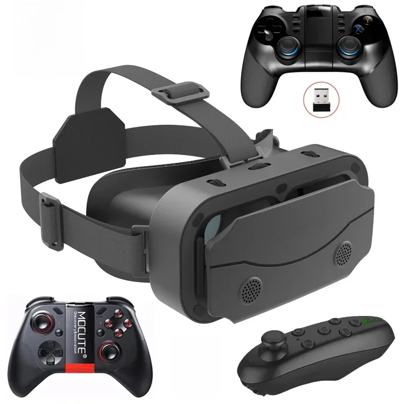 AliExpress - VR-Brille, 3D-Virtual-Reality-Headset-Geräte, Helmlinsen, Schutzbrille, Smart für Smartphones, Telefon, Handy, Spiel, Viar-Viewer-Set