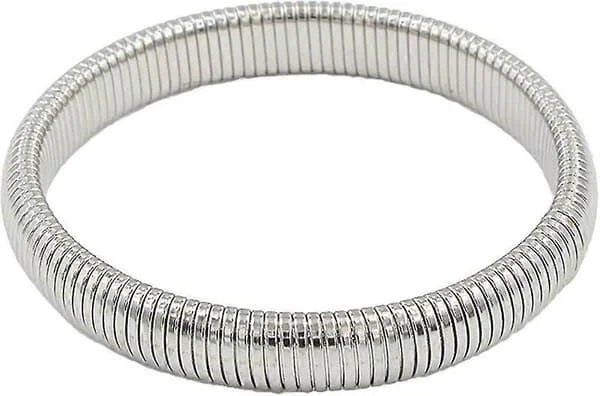 Triple Cobra Armbånd til Kvinder Guld Wrap Boho Armbånd Sammenlåsende Omega Stretch Armbånd Trendy Smykker til Piger Gaver Sølv 1