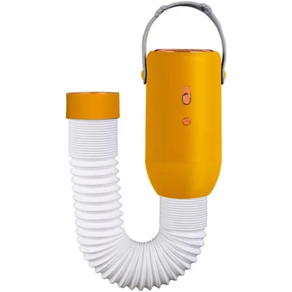 Bärbar torktumlare, liten torktumlare, mini torktumlare, bärbar torktumlare - gul - start med en knapp - lämplig för kläder och strumpor.