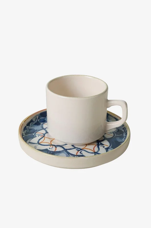 Hermia - Set med tekoppar (12 delar) Marina - Blå - Serviser - Från Homeroom