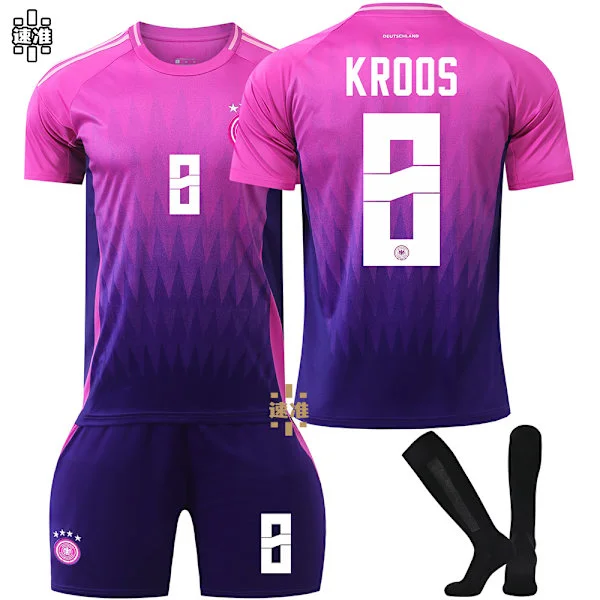 Saksan vierasjoukkueen pelipaita 2024 Toni Kroos pelipaita #8 XS 8 Kroos