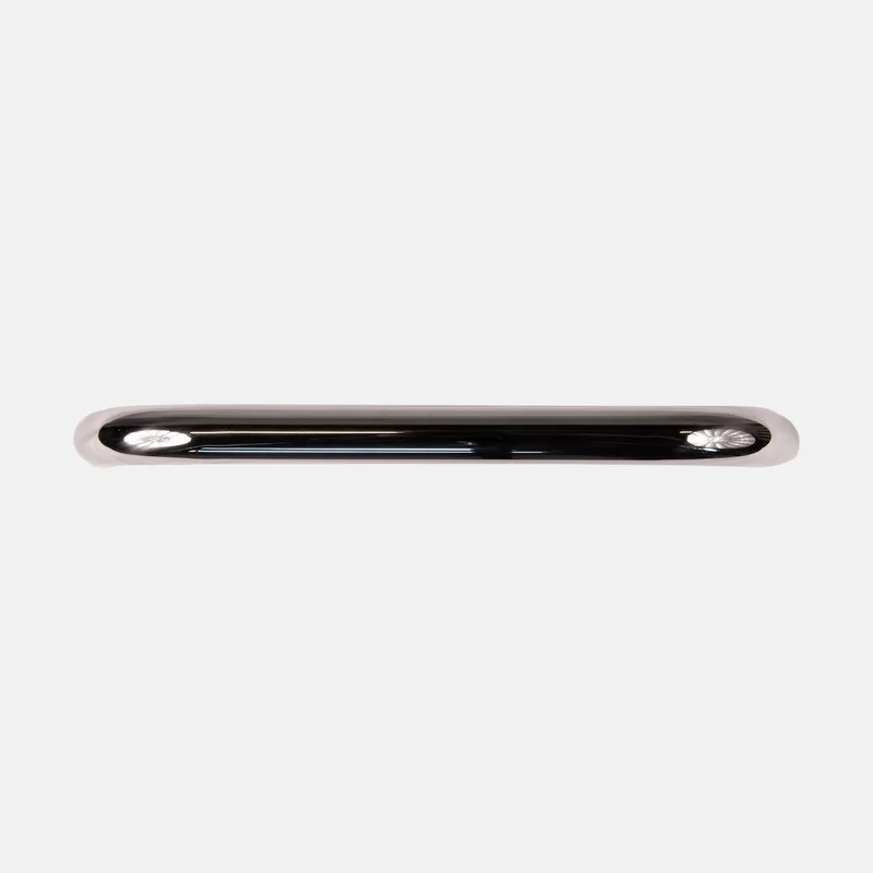 Håndtag båd / håndliste NOCK Goodgrip, rund profil med vinkelret ende, til indvendig bolt, syrefast rustfrit stål, 330 x Ø25 mm