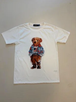 Vit t-shirt med Polo Bear från Polo Ralph Lauren
