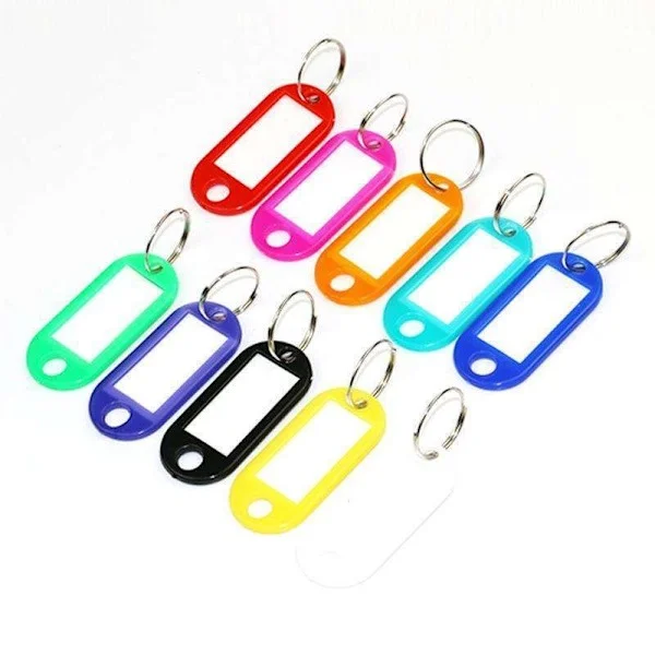 Nyckelbricka - Nyckeletikett - 10-pack -