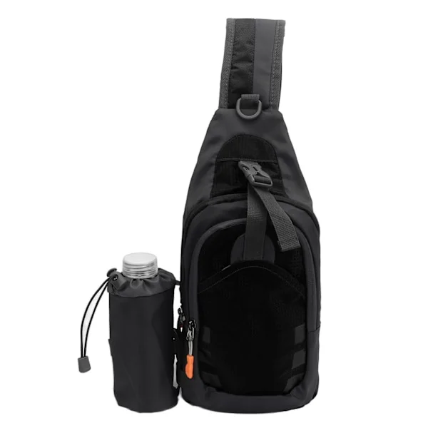 Sling Backpack Multifunctional Large Capacity Breathable Travel Hiking Sports Shoulder Bag Men Women Black