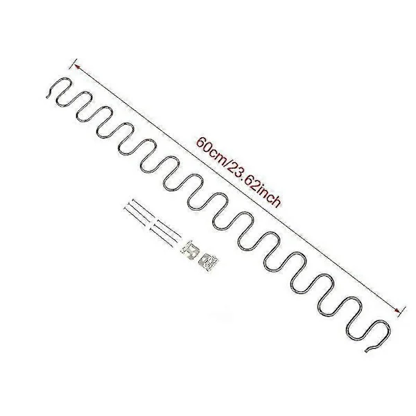 Replacement Springs for Sofa Chairs, Furniture Spring with Clips, 45cm 50cm 60cm 65cm 70cm Long Ressort Hardware Silver