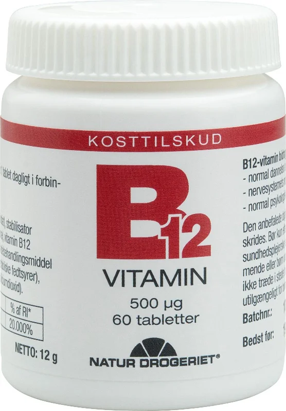 Natur Drogeriet B12 Gold Vitamin 60 tabl., Helse & Madvarer, B-vitamin, B12 Vitamin