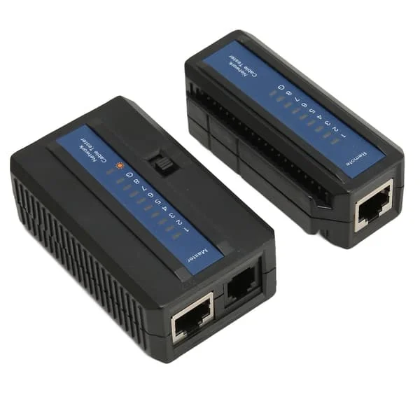 LAN Kabeltester RJ45 RJ11 RJ12 CAT5 CAT6 CAT7 UTP Nettverk Telefonlinje Dobbelt Vedlikeholdsverktøy