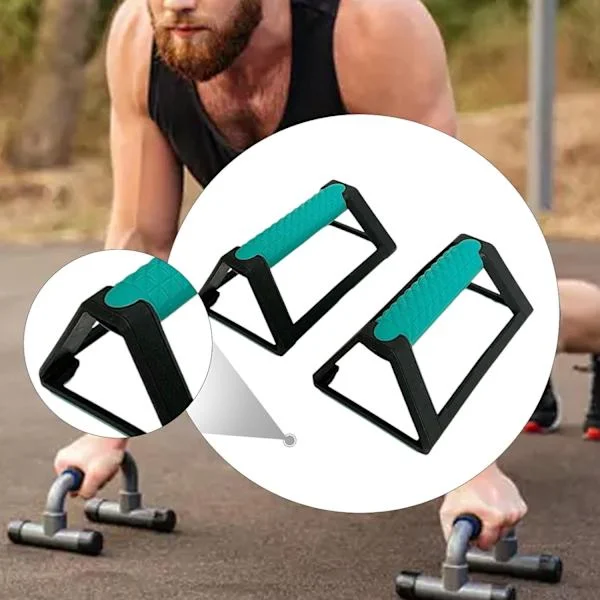 2 push-up stenger, push-up håndtak, styrketreningsutstyr, solid støtte, push-up stativ, håndstående, aerobisk gulvøvelse innendørs.