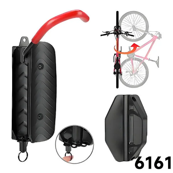 Rotating Bike Wall Mount - Space-Saving Vertical Rack, Heavy-Duty Hanger, Holds 30kg, Easy Installation - 1-Pack