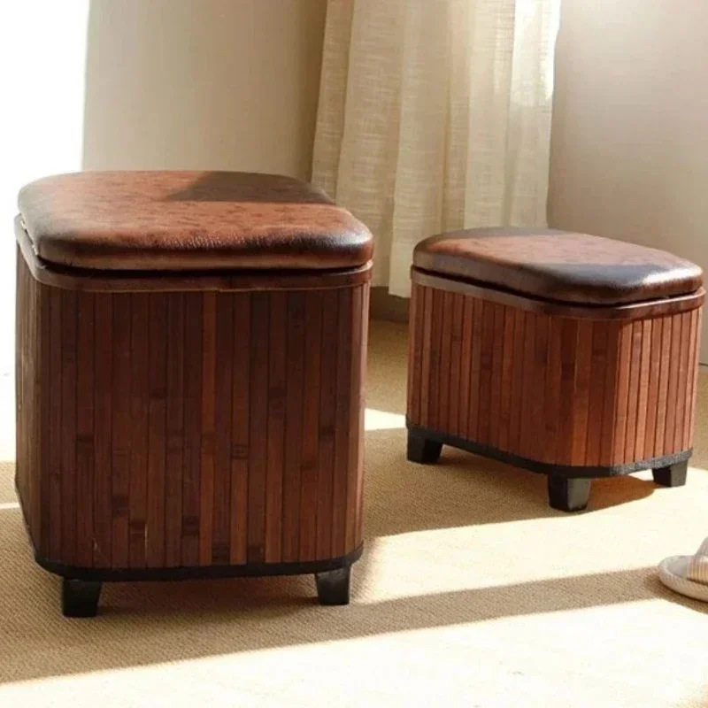 AliExpress - Japanischer kleiner quadratischer Hocker aus massivem Holz mit Aufbewahrungsbox, Kleinigkeiten, Spielzeug, Organizer, Haushalt, Flur, 